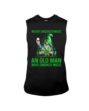 An Old Man Who Smokes Weed Sleeveless Tee thumbnail