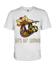 Let Get Slothed V-Neck T-Shirt thumbnail
