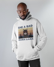 She A Bad Mama Llama Hooded Sweatshirt apparel-hooded-sweatshirt-lifestyle-front-09
