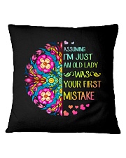 Your First Mistake Square Pillowcase thumbnail