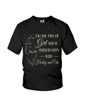 Hockey And Cats Youth T-Shirt thumbnail
