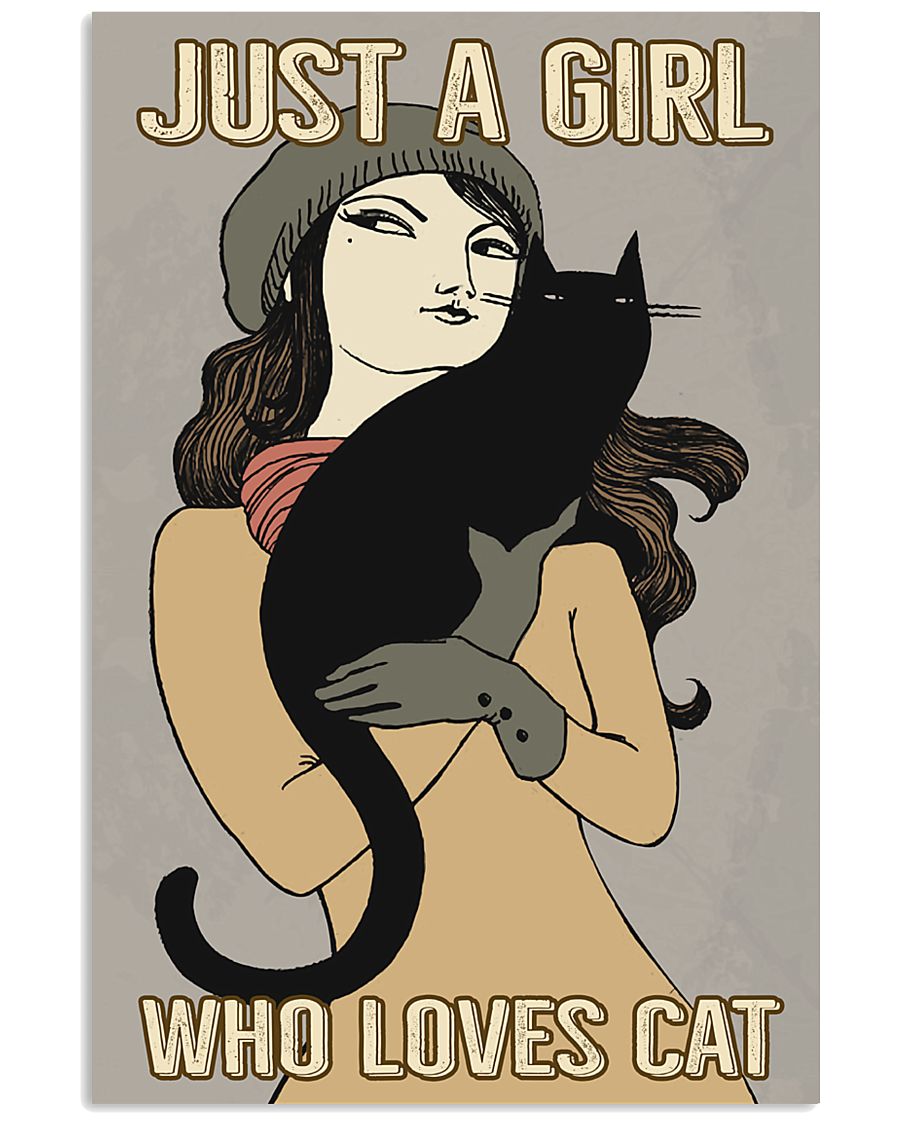 Just A Girl Who Loves Cat 11x17 Poster