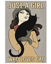 Just A Girl Who Loves Cat 11x17 Poster front