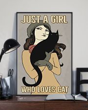 Just A Girl Who Loves Cat 11x17 Poster lifestyle-poster-2
