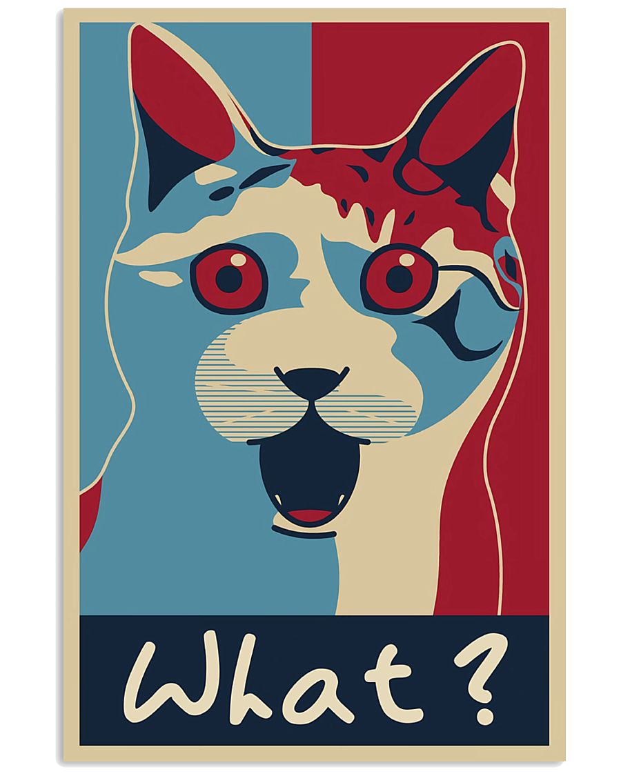 Cat Says What 11x17 Poster