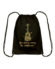 You Belong Among The Wildflowers Drawstring Bag thumbnail