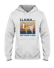 Llama Just Killed Aman Hooded Sweatshirt front