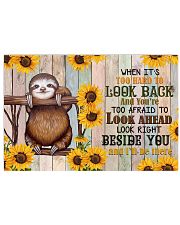 When It's Too Hard To Look Back 17x11 Poster front