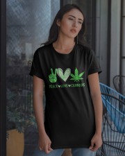 Peace Love Cannabis Classic T-Shirt apparel-classic-tshirt-lifestyle-08