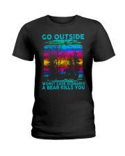 Go Outside Ladies T-Shirt thumbnail