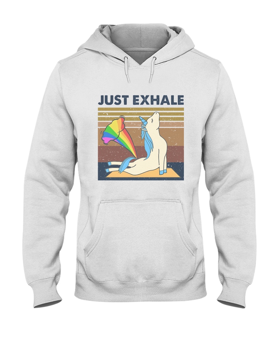 Just Exhale Hooded Sweatshirt