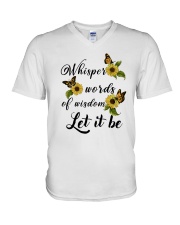 Whisper Words Of Wisdom V-Neck T-Shirt thumbnail