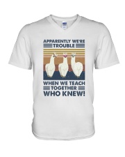 When We Teach Together V-Neck T-Shirt thumbnail