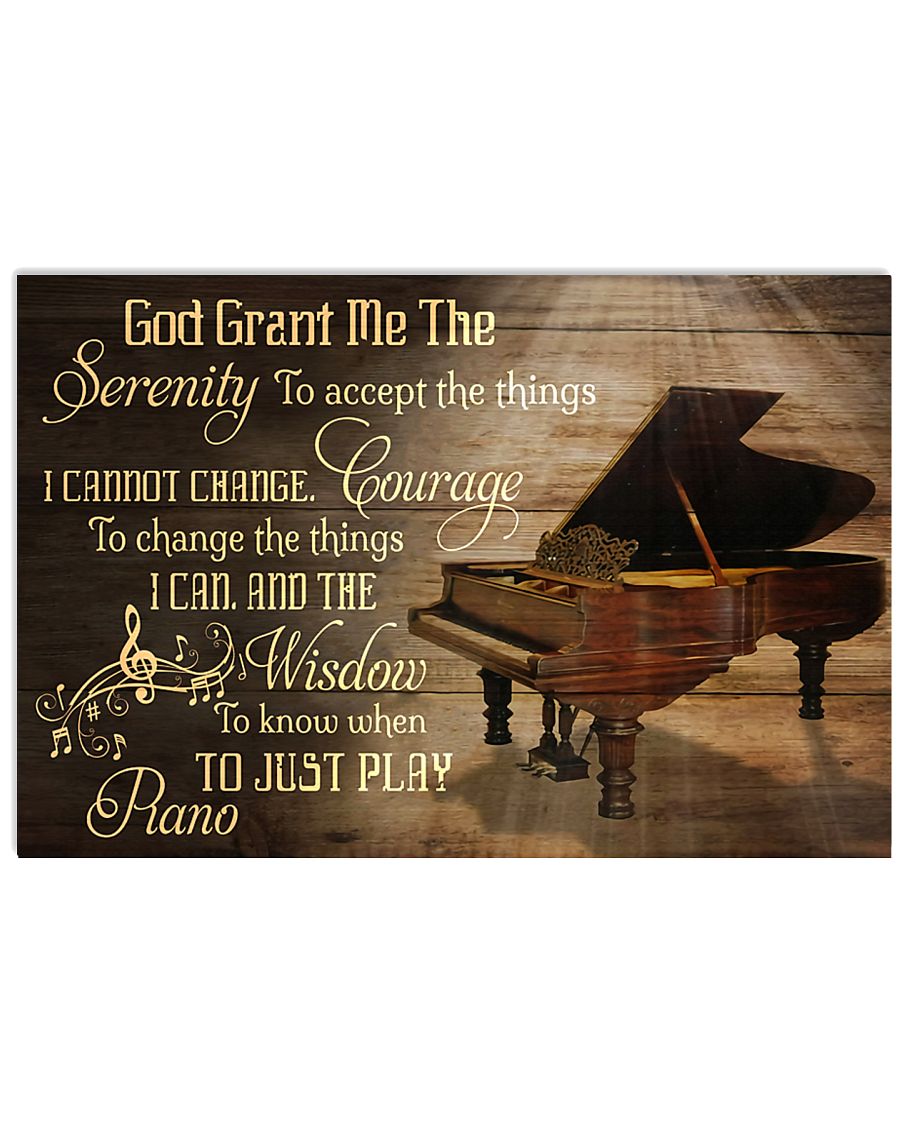 Just Play Piano 17x11 Poster