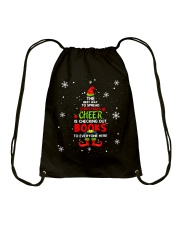 Checking Out Books Drawstring Bag thumbnail