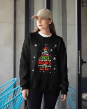 Checking Out Books Crewneck Sweatshirt apparel-crewneck-sweatshirt-lifestyle-front-12