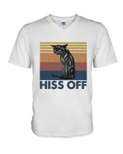 Hiss Off V-Neck T-Shirt thumbnail