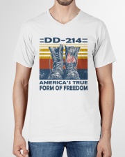 Navy Veteran V-Neck T-Shirt garment-vneck-tshirt-front-01