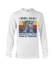 Navy Veteran Long Sleeve Tee front