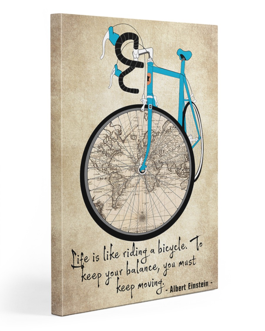 Life Is Like Riding A Bicycle 20x30 Gallery Wrapped Canvas Prints