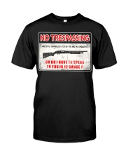 No Trespassing Premium Fit Mens Tee thumbnail