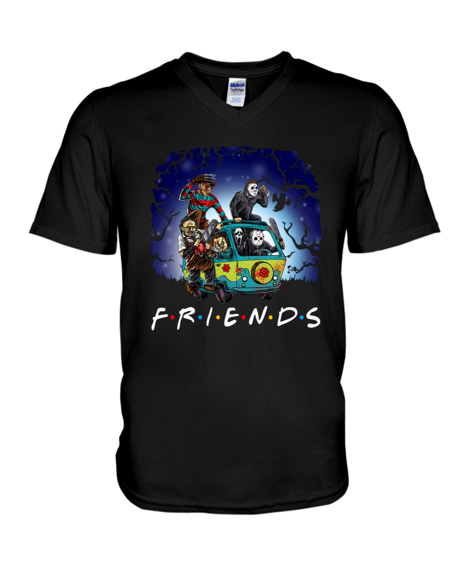 Friends Halloween V-Neck T-Shirt