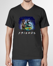Friends Halloween V-Neck T-Shirt garment-vneck-tshirt-front-01