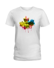 Canadian Maple Leaf Nature T Ladies T-Shirt front