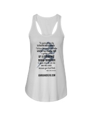 Redeemed Social Condition Logo Front Ladies Flowy Tank front
