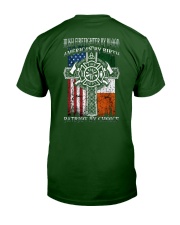 Irish Firefighter By Blood Classic T-Shirt back
