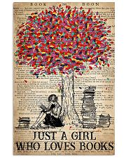 Just A Girl Who Loves Books 16x24 Poster front
