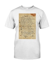 In My Life Lyrics JL Classic T-Shirt thumbnail