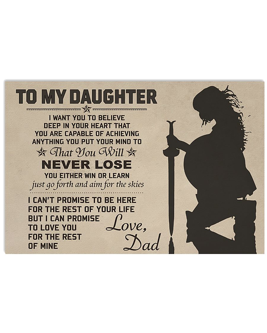 To My Daughter 17x11 Poster