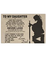 To My Daughter 17x11 Poster front