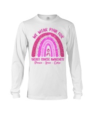 Breast Cancer Rainbow Long Sleeve Tee tile