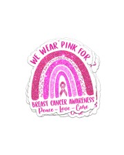 Breast Cancer Rainbow Sticker tile