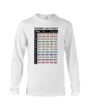 Piano Chords Cheatsheet Long Sleeve Tee tile