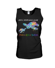 Peace Love Autism Unisex Tank tile