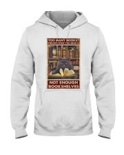 Too Many Books Hooded Sweatshirt thumbnail