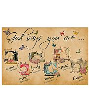 Sewing God Says You Are 17x11 Poster front