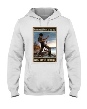 I Love Fishing Hooded Sweatshirt thumbnail