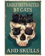 Easily Distracted By Cats And Skulls 11x17 Poster front