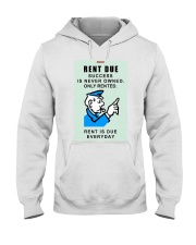 Monopoly Game Policeman RENT DUE Hooded Sweatshirt thumbnail