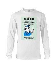Monopoly Game Policeman RENT DUE Long Sleeve Tee thumbnail