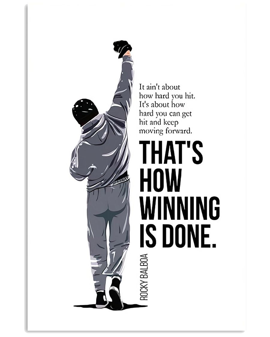 Winning Is Done 16x24 Poster