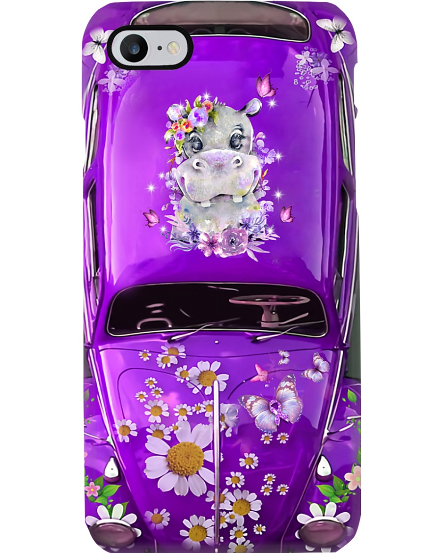 Hippo Lovers Vw Bug Phone Case