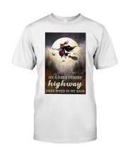 Witch Riding Broom Classic T-Shirt thumbnail