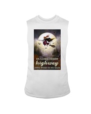 Witch Riding Broom Sleeveless Tee thumbnail