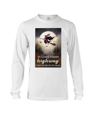 Witch Riding Broom Long Sleeve Tee thumbnail