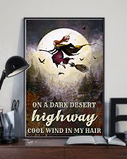 Witch Riding Broom 11x17 Poster lifestyle-poster-2